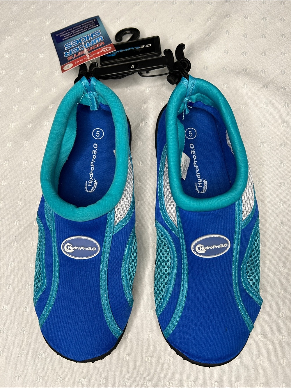 Women's Blue Aqua swim sport Water adjustable Shoes